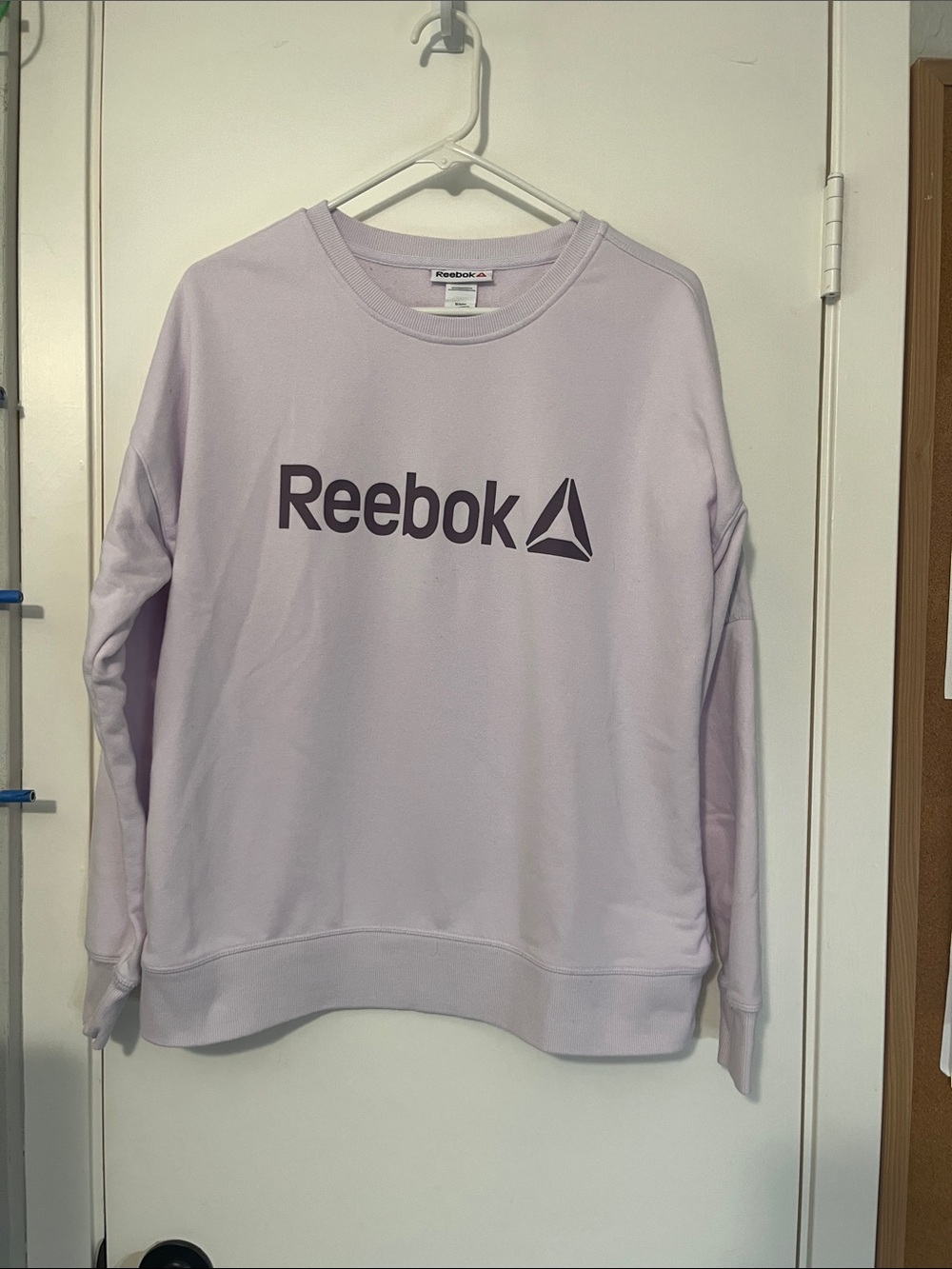 Reebok Lavender Crewneck with Dark Logo